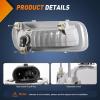 Nilight Fog Light Assembly Compatible with 1999 2000 2001 2002 2003 Ford F150 2004 F150 Heritage 1999-2003 F250 Super Duty 1999-2002 Ford Expedition Clear Lens Driver and Passenger Side(2004-2006 F150 Clear)