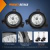 Nilight Fog Light Assembly Compatible with 1999 2000 2001 2002 2003 Ford F150 2004 F150 Heritage 1999-2003 F250 Super Duty 1999-2002 Ford Expedition Clear Lens Driver and Passenger Side(2001-2003 Ford Ranger)