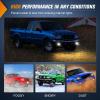 Nilight Fog Light Assembly Compatible with 1999 2000 2001 2002 2003 Ford F150 2004 F150 Heritage 1999-2003 F250 Super Duty 1999-2002 Ford Expedition Clear Lens Driver and Passenger Side(2001-2003 Ford Ranger)