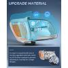 Nilight Headlight Assembly Compatible with 2001 2002 2003 2004 Toyota Tacoma Replacement Headlamp Chrome Housing Amber Reflector Driver and Passenger Side(Chrome Housing+ Amber Reflector)