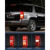 Nilight Headlight Assembly for 2007 2008 2009 2010 2011 2012 2013 2014 Chevy Avalanche Tahoe Suburban 1500 2500 Replacement Headlamp Bumper Lamp Set Black Housing Amber Reflector(Red-Passenger Side)