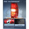 Nilight Headlight Assembly for 2007 2008 2009 2010 2011 2012 2013 2014 Chevy Avalanche Tahoe Suburban 1500 2500 Replacement Headlamp Bumper Lamp Set Black Housing Amber Reflector Smoked Lens(Red-Passenger Side)