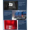 Nilight Headlight and Taillight Assembly Combo Compatible with 1994 1995 1996 1997 1998 Chevy Silverado Tahoe Suburban C10 C/K 1500 2500 3500 Tail Light Chrome Housing Clear Reflector Bumper Lamp(Passenger Side)