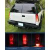 Nilight Headlight and Taillight Assembly Combo Compatible with 1994 1995 1996 1997 1998 Chevy Silverado Tahoe Suburban C10 C/K 1500 2500 3500 Tail Light Chrome Housing Clear Reflector Bumper Lamp(Passenger Side)