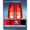 Nilight Headlight and Taillight Assembly Combo Compatible with 1994 1995 1996 1997 1998 Chevy Silverado Tahoe Suburban C10 C/K 1500 2500 3500 Tail Light Chrome Housing Clear Reflector Bumper Lamp(Pair of Driver and Passenger Side)