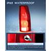 Nilight Headlight and Taillight Assembly Combo Compatible with 1994 1995 1996 1997 1998 Chevy Silverado Tahoe Suburban C10 C/K 1500 2500 3500 Tail Light Chrome Housing Clear Reflector Bumper Lamp(Passenger Side)