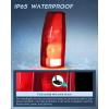 Nilight Headlight and Taillight Assembly Combo Compatible with 1994 1995 1996 1997 1998 Chevy Silverado Tahoe Suburban C10 C/K 1500 2500 3500 Tail Light Chrome Housing Clear Reflector Bumper Lamp(Driver Side)