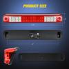 Nilight Headlight and Taillight Assembly Combo Compatible with 1994 1995 1996 1997 1998 Chevy Silverado Tahoe Suburban C10 C/K 1500 2500 3500 Tail Light Chrome Housing Clear Reflector Bumper Lamp(Dark Red w/3rd Brake Light)