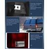 Nilight Headlight and Taillight Assembly Combo Compatible with 1994 1995 1996 1997 1998 Chevy Silverado Tahoe Suburban C10 C/K 1500 2500 3500 Tail Light Chrome Housing Clear Reflector Bumper Lamp(Dark Red-Pair of Driver and Passenger Side)