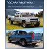 Nilight Headlight and Taillight Assembly Combo Compatible with 1994 1995 1996 1997 1998 Chevy Silverado Tahoe Suburban C10 C/K 1500 2500 3500 Tail Light Chrome Housing Clear Reflector Bumper Lamp(Chrome Housing + Amber Reflector Combo)