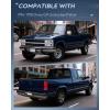 Nilight Headlight and Taillight Assembly Combo Compatible with 1994 1995 1996 1997 1998 Chevy Silverado Tahoe Suburban C10 C/K 1500 2500 3500 Tail Light Chrome Housing Clear Reflector Bumper Lamp(Chrome Housing + Clear w/Tailight)