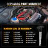 Nilight Ignition Coil Pack Fit for Toyota Chevy Prizm Pontiac Vibe Corolla Matrix Celica MR2 Spyder 2000 2001 2002 2003 2004 2005 2006 2007 2008 1.8 L4 OE# UF247 UF315 C1249 Ignition Coils Set of 4(Volkswagen VW Audi 2005-2015 UF575 07K905715 5PCS)