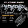Nilight Ignition Coil Pack Fit for Toyota Chevy Prizm Pontiac Vibe Corolla Matrix Celica MR2 Spyder 2000 2001 2002 2003 2004 2005 2006 2007 2008 1.8 L4 OE# UF247 UF315 C1249 Ignition Coils Set of 4(Chevy GMC Cadillac Pontiac 2007-2018 UF413 8 PCS)