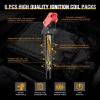 Nilight Ignition Coil Pack Fit for Toyota Chevy Prizm Pontiac Vibe Corolla Matrix Celica MR2 Spyder 2000 2001 2002 2003 2004 2005 2006 2007 2008 1.8 L4 OE# UF247 UF315 C1249 Ignition Coils Set of 4(BMW 2001-2013 UF592 C1638 0221504470 6PCS)