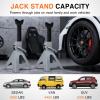 Nilight Jack Stands, 3 Ton (6,600 lbs) Capacity Heavy Duty Steel Car Lifting Stand, Adjustable Height 11.22″ to 16.53″, 1 Pair