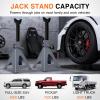 Nilight Jack Stands, 6 Ton (12,000 lbs) Capacity Heavy Duty Steel Car Lifting Stand, Adjustable Height 15.35″ to 23.22″, 1 Pair