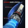 Nilight LED High Low Fog Light Bulbs Fits For Ram 1500 2500 3500 (2016-2018), Halogen Upgrade Replacement, Compact Size, 6000K Cool White, 6-Pack