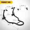 Nilight Universal Motorcycle Rear Wheel Stand Lift 850lbs with U + L Fork for Suzuki Yamaha Honda Kawasaki, Black