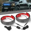 Nilight 2PCS 70 Inch Emergency Strobe Light Strip with Controller 864 LED White Running Board Lights Flexible Side Flashing Warning Caution Safety Waterproof for Truck Construction Pickup(Blue)