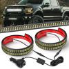 Nilight 2PCS 70 Inch Emergency Strobe Light Strip with Controller 864 LED White Running Board Lights Flexible Side Flashing Warning Caution Safety Waterproof for Truck Construction Pickup(White)