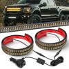 Nilight 2PCS 70 Inch Emergency Strobe Light Strip with Controller 864 LED White Running Board Lights Flexible Side Flashing Warning Caution Safety Waterproof for Truck Construction Pickup(Amber)