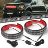 Nilight 2PCS 70 Inch Emergency Strobe Light Strip with Controller 864 LED White Running Board Lights Flexible Side Flashing Warning Caution Safety Waterproof for Truck Construction Pickup(Red)