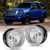 Nilight Fog Light Assembly Compatible with 1999 2000 2001 2002 2003 Ford F150 2004 F150 Heritage 1999-2003 F250 Super Duty 1999-2002 Ford Expedition Clear Lens Driver and Passenger Side(2007-2014 Expedition/2008-2011 Ranger)