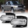 Nilight Fog Light Assembly Compatible with 1999 2000 2001 2002 2003 Ford F150 2004 F150 Heritage 1999-2003 F250 Super Duty 1999-2002 Ford Expedition Clear Lens Driver and Passenger Side(1999-2003 Ford F150)