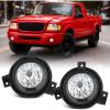 Nilight Fog Light Assembly Compatible with 1999 2000 2001 2002 2003 Ford F150 2004 F150 Heritage 1999-2003 F250 Super Duty 1999-2002 Ford Expedition Clear Lens Driver and Passenger Side(2001-2003 Ford Ranger)