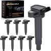 Nilight Ignition Coil Pack Fit for Toyota Chevy Prizm Pontiac Vibe Corolla Matrix Celica MR2 Spyder 2000 2001 2002 2003 2004 2005 2006 2007 2008 1.8 L4 OE# UF247 UF315 C1249 Ignition Coils Set of 4(Toyota 4Runner Lexus 2000-2009 UF493 UF230 8PCS)