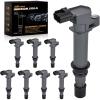Nilight Ignition Coil Pack Fit for Toyota Chevy Prizm Pontiac Vibe Corolla Matrix Celica MR2 Spyder 2000 2001 2002 2003 2004 2005 2006 2007 2008 1.8 L4 OE# UF247 UF315 C1249 Ignition Coils Set of 4(Dodge Jeep 2002-2007 UF270 UF297 UF399 C1231 8PCS)