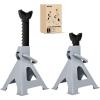 Nilight Jack Stands, 3 Ton (6,600 lbs) Capacity Heavy Duty Steel Car Lifting Stand, Adjustable Height 11.22″ to 16.53″, 1 Pair