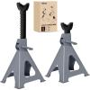 Nilight Jack Stands, 6 Ton (12,000 lbs) Capacity Heavy Duty Steel Car Lifting Stand, Adjustable Height 15.35″ to 23.22″, 1 Pair