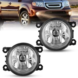 Nilight Fog Light Assembly Compatible with 1999 2000 2001 2002 2003 Ford F150 2004 F150 Heritage 1999-2003 F250 Super Duty 1999-2002 Ford Expedition Clear Lens Driver and Passenger Side(2005-2016 Ford)
