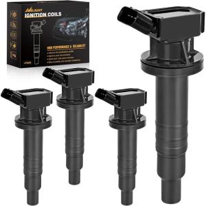 Nilight Ignition Coil Pack Fit for Toyota Chevy Prizm Pontiac Vibe Corolla Matrix Celica MR2 Spyder 2000 2001 2002 2003 2004 2005 2006 2007 2008 1.8 L4 OE# UF247 UF315 C1249 Ignition Coils Set of 4(Toyota Chevy Pontiac 2000-2008 UF247 UF315 4PCS)