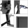 Nilight Rear Bumper & Spare Tire Rack & Hitch Receiver w/2 LED Lights Compatible for 2007-2018 Wrangler JK for 2007-2018 Wrangler JK & Unlimited(JK Tubular Doors)