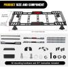 Nilight Rear Bumper & Spare Tire Rack & Hitch Receiver w/2 LED Lights Compatible for 2007-2018 Wrangler JK for 2007-2018 Wrangler JK & Unlimited(JK/JL/JT Roof Rack)