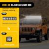 Nilight Rear Bumper & Spare Tire Rack & Hitch Receiver w/2 LED Lights Compatible for 2007-2018 Wrangler JK for 2007-2018 Wrangler JK & Unlimited(JK/JL/JT Roof Rack)