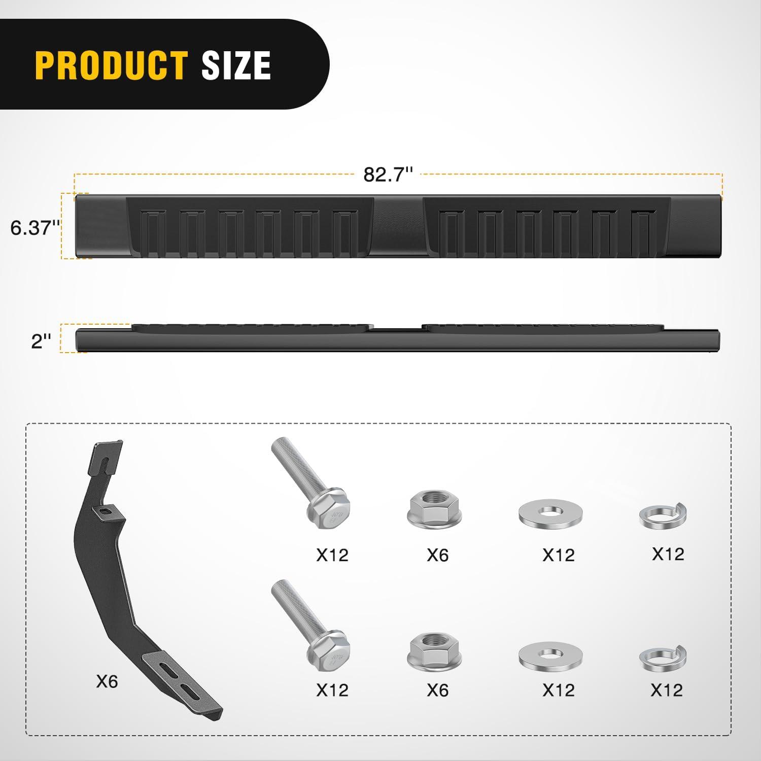 image:imageNilight Running Boards Compatible with Dodge Ram 20192024 1500 New Body Style Crew CabExclude 20192024 Classic 6 Inch Side Step 2 Years WarrantyBlack