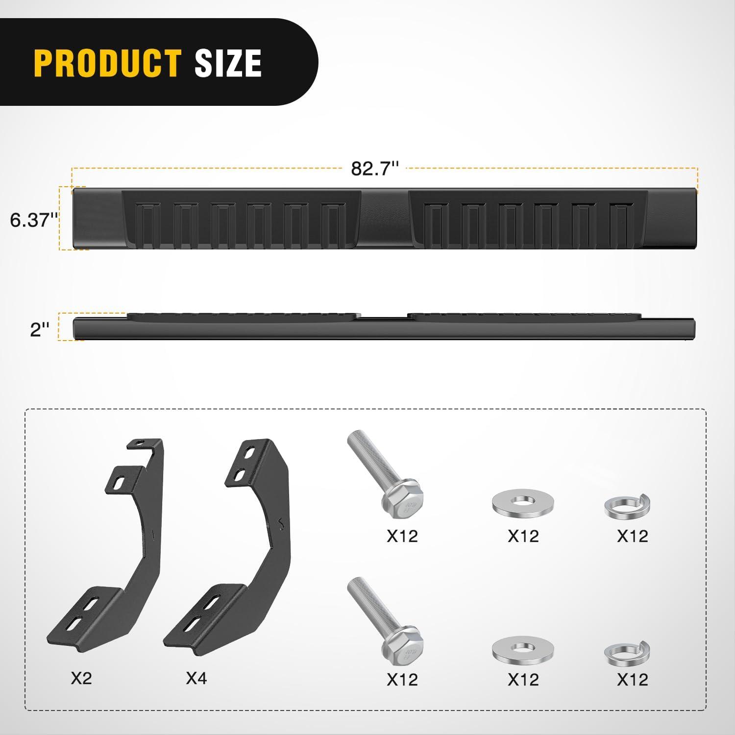 image:imageNilight Running Boards Compatible with Dodge Ram 20192024 1500 New Body Style Crew CabExclude 20192024 Classic 6 Inch Side Step 2 Years WarrantyBlack