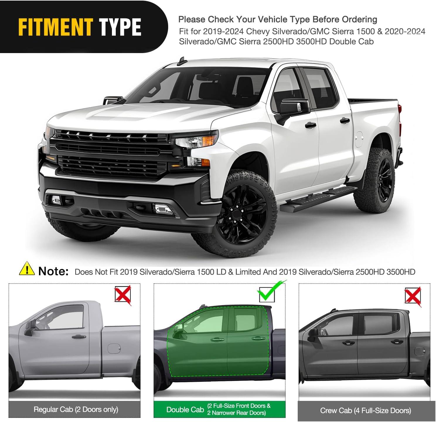 image:imageNilight Running Boards Compatible with Dodge Ram 20192024 1500 New Body Style Crew CabExclude 20192024 Classic 6 Inch Side Step 2 Years WarrantyBlack