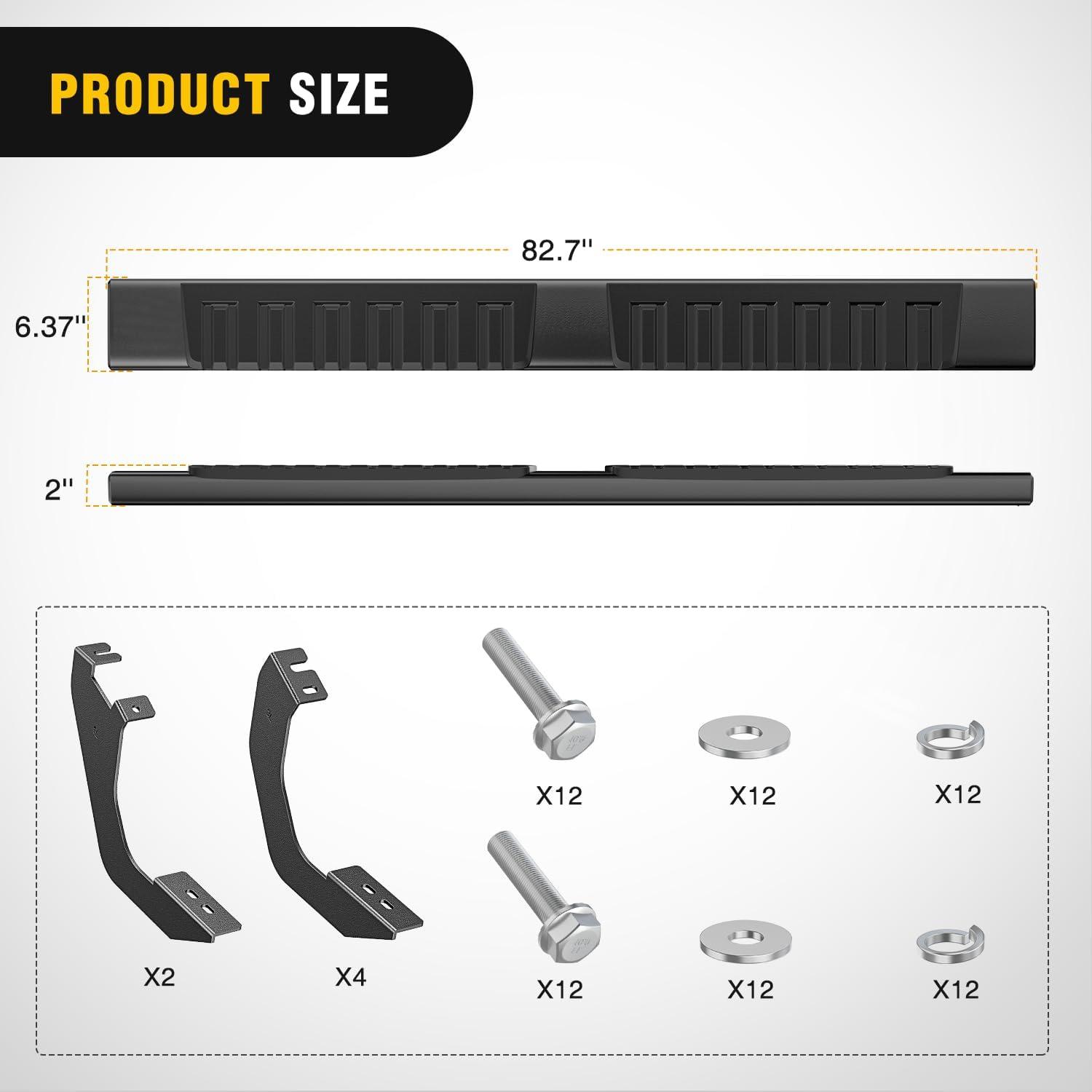 image:imageNilight Running Boards Compatible with Dodge Ram 20192024 1500 New Body Style Crew CabExclude 20192024 Classic 6 Inch Side Step 2 Years WarrantyBlack