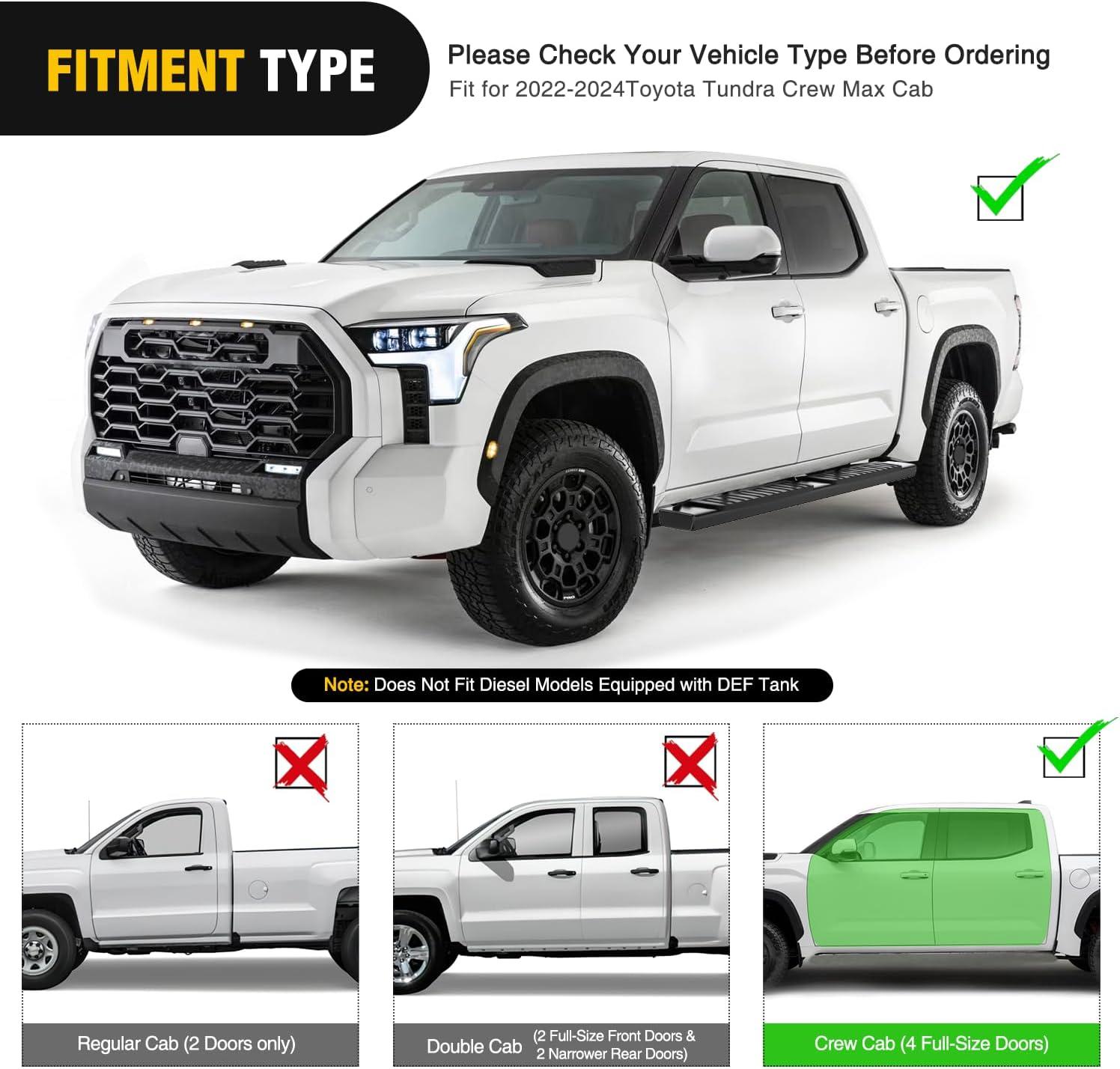 image:imageNilight Running Boards Compatible with Dodge Ram 20192024 1500 New Body Style Crew CabExclude 20192024 Classic 6 Inch Side Step 2 Years WarrantyBlack