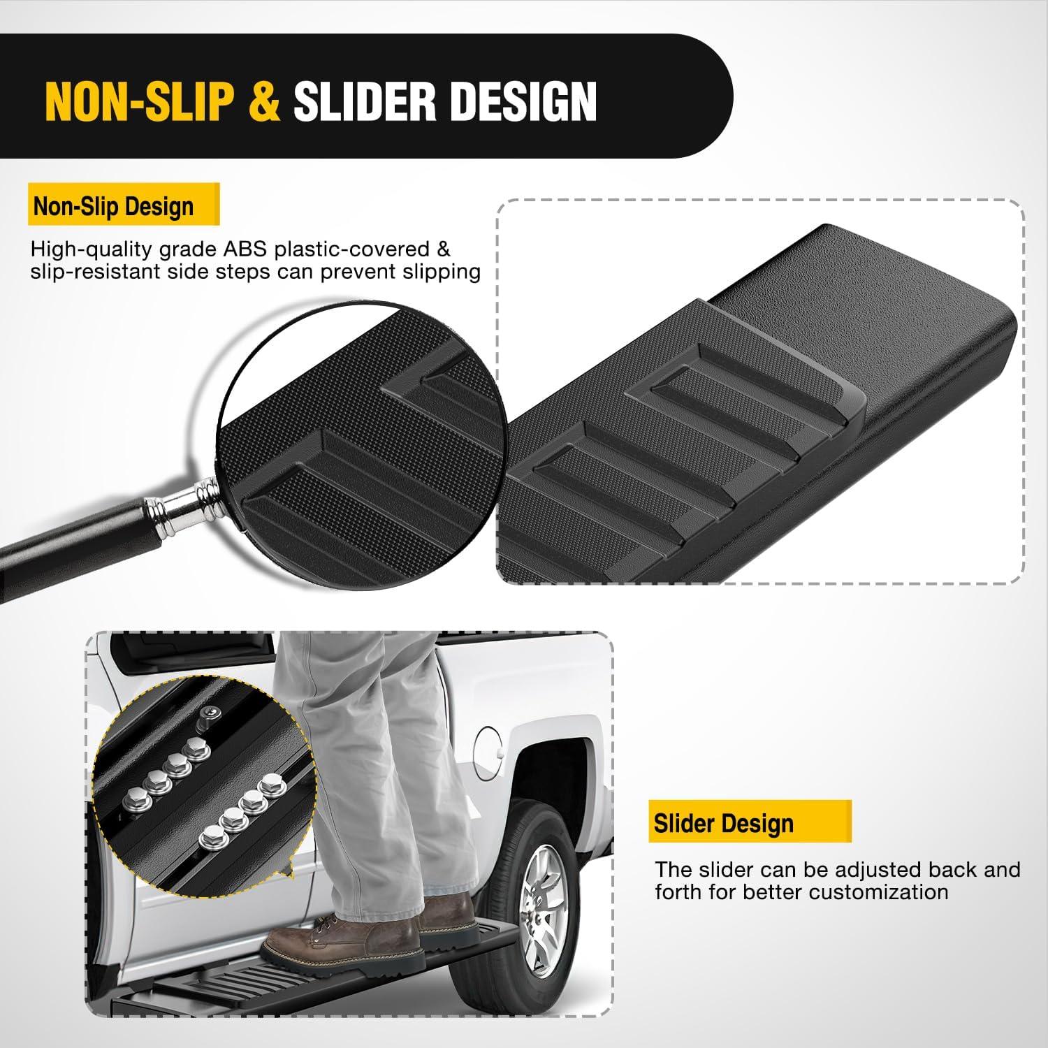 image:imageNilight Running Boards Compatible with Dodge Ram 20192024 1500 New Body Style Crew CabExclude 20192024 Classic 6 Inch Side Step 2 Years WarrantyBlack