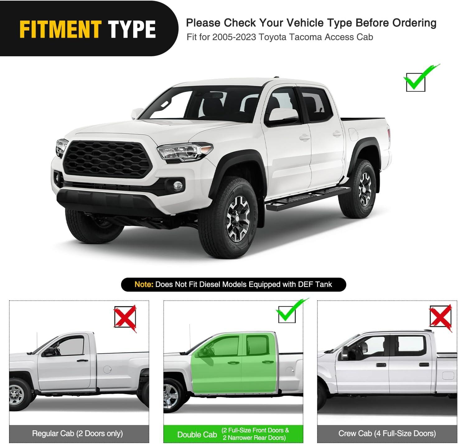 image:imageNilight Running Boards Compatible with Dodge Ram 20192024 1500 New Body Style Crew CabExclude 20192024 Classic 6 Inch Side Step 2 Years WarrantyBlack