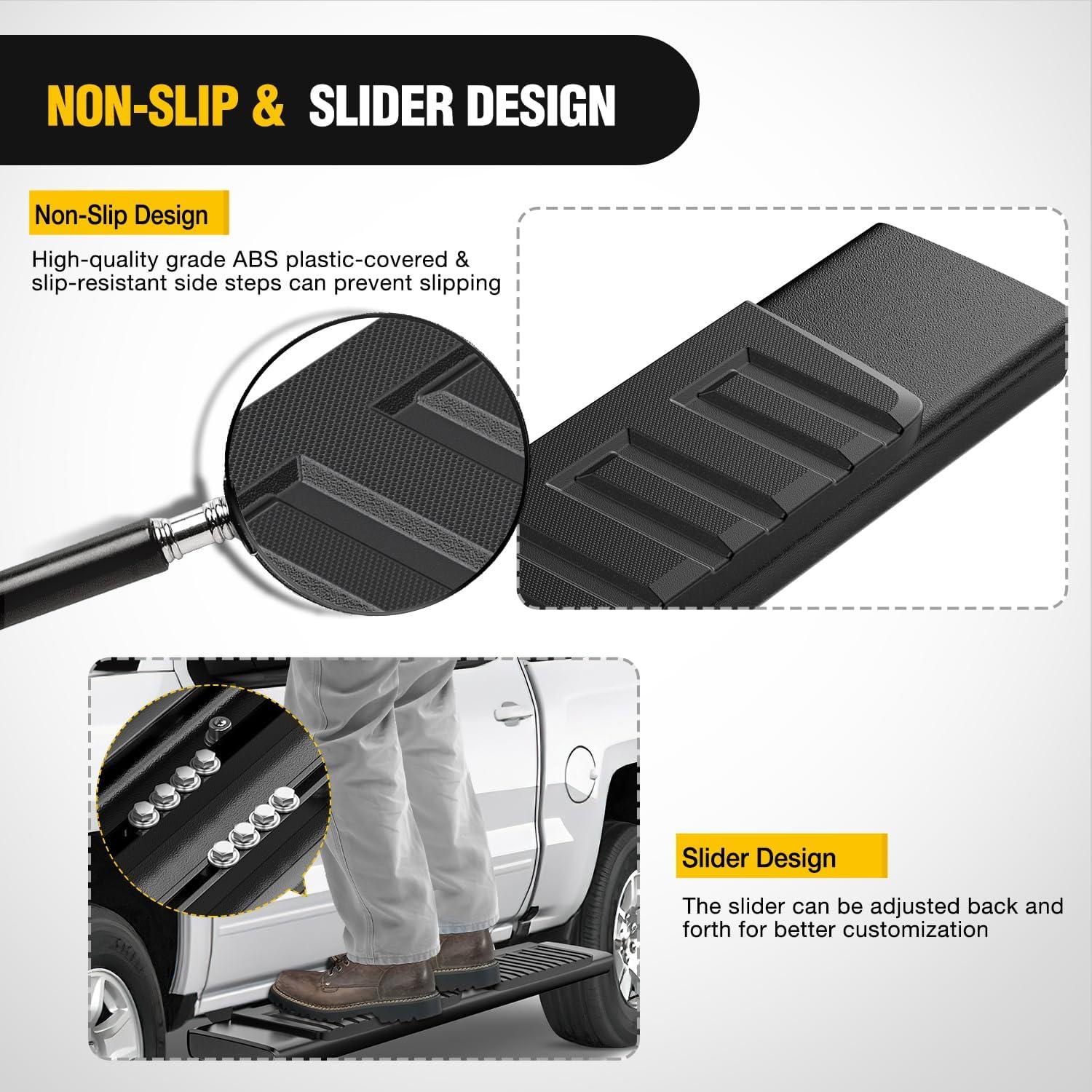 image:imageNilight Running Boards Compatible with Dodge Ram 20192024 1500 New Body Style Crew CabExclude 20192024 Classic 6 Inch Side Step 2 Years WarrantyBlack