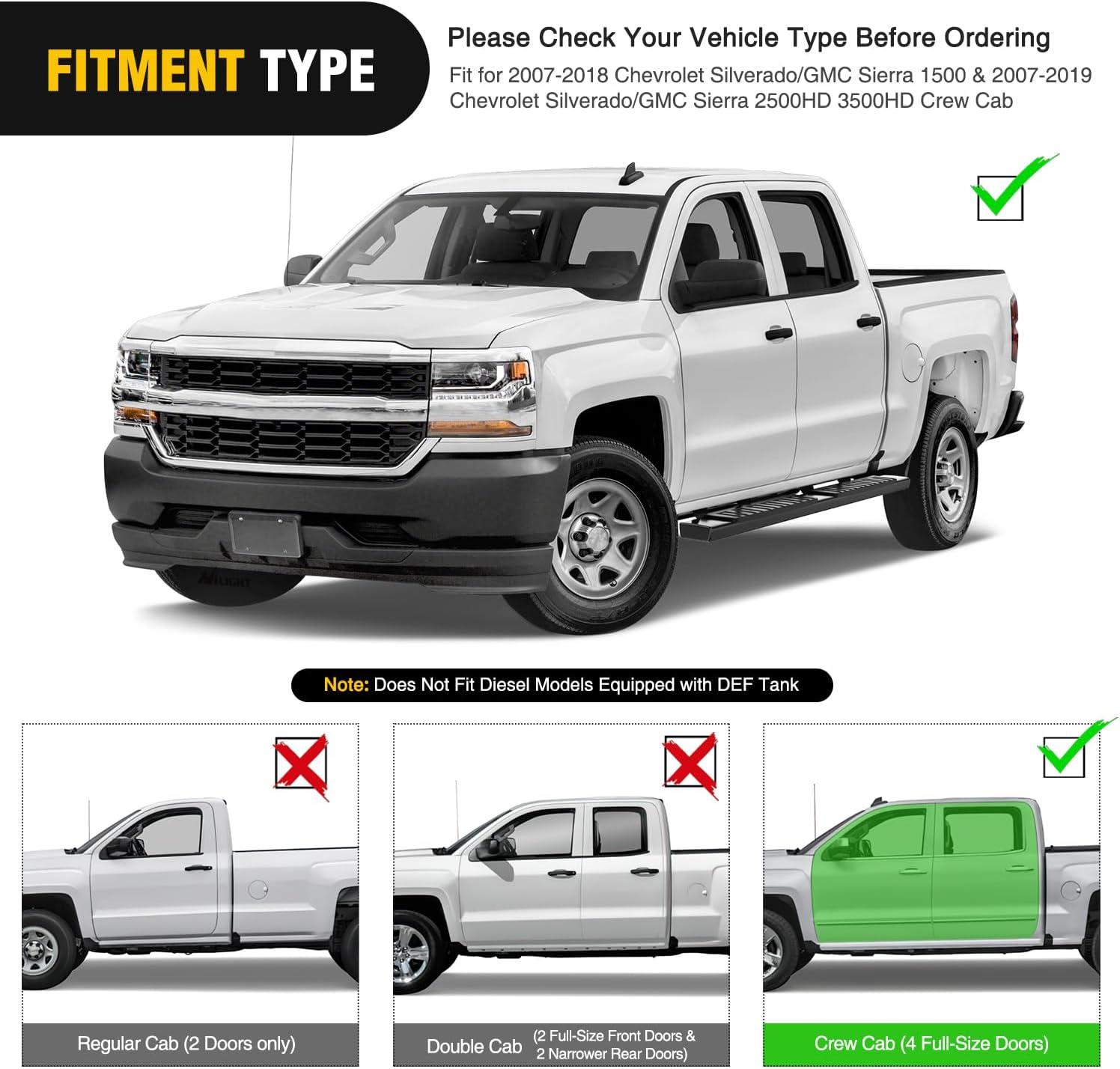 image:imageNilight Running Boards Compatible with Dodge Ram 20192024 1500 New Body Style Crew CabExclude 20192024 Classic 6 Inch Side Step 2 Years WarrantyBlack