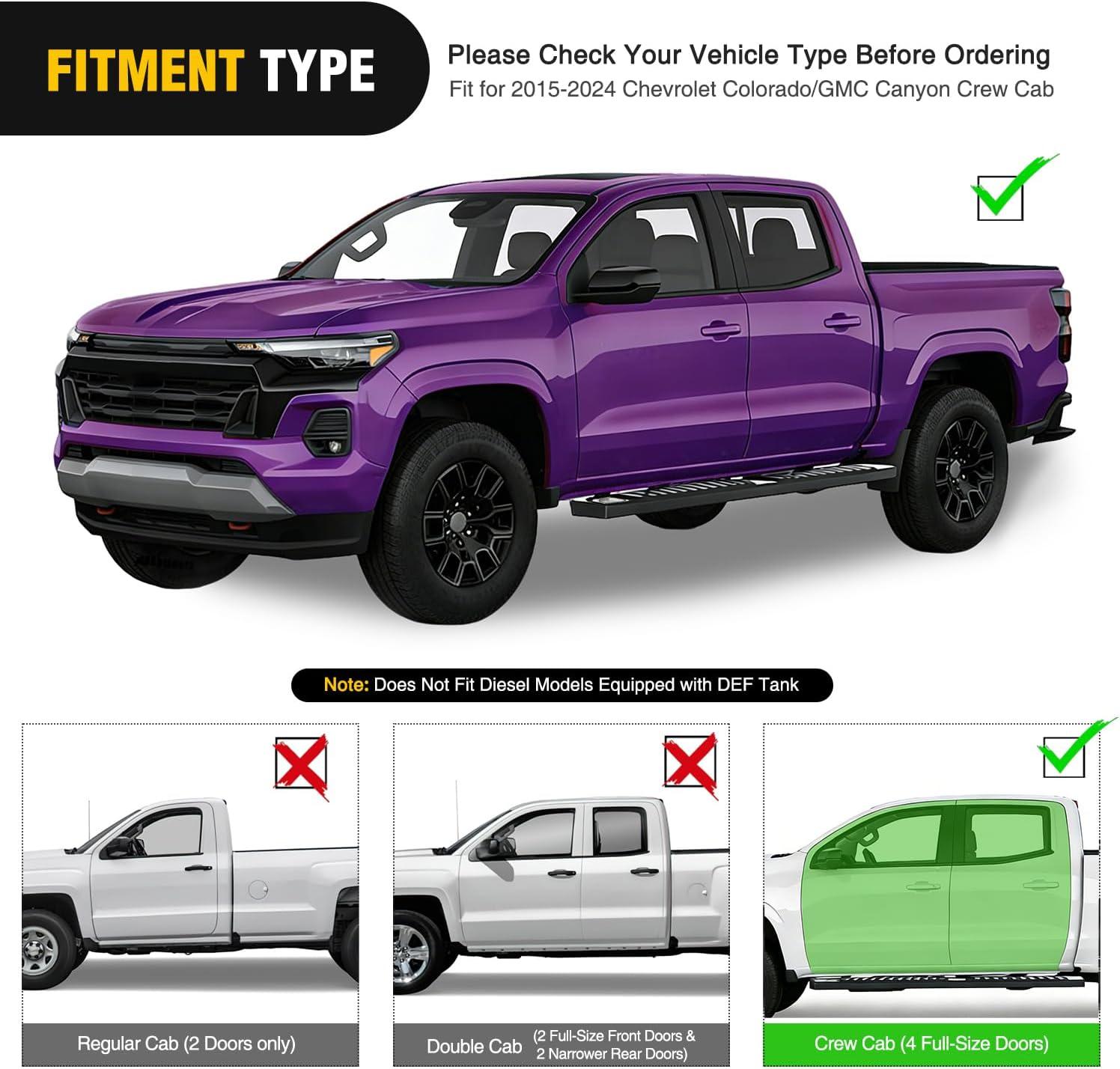 image:imageNilight Running Boards Compatible with Dodge Ram 20192024 1500 New Body Style Crew CabExclude 20192024 Classic 6 Inch Side Step 2 Years WarrantyBlack