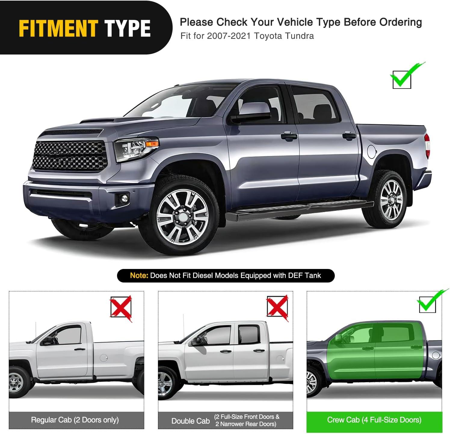 image:imageNilight Running Boards Compatible with Dodge Ram 20192024 1500 New Body Style Crew CabExclude 20192024 Classic 6 Inch Side Step 2 Years WarrantyBlack