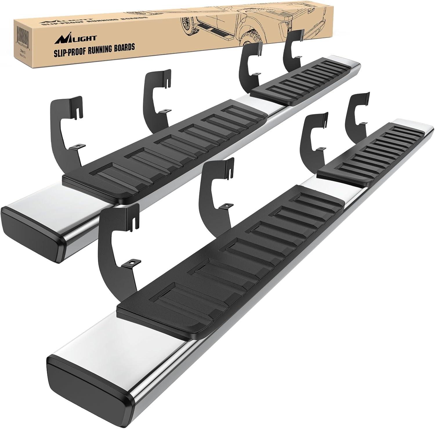 image:imageNilight Running Boards Compatible with Dodge Ram 20192024 1500 New Body Style Crew CabExclude 20192024 Classic 6 Inch Side Step 2 Years WarrantySilver